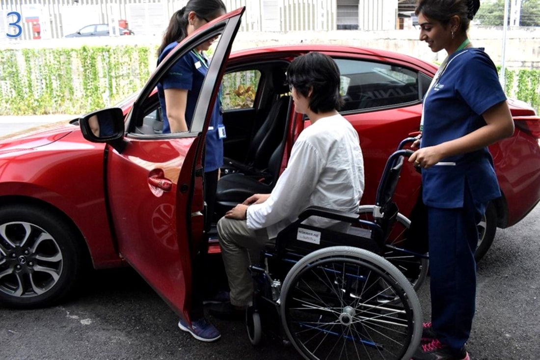 Healthcaretoday, ageing, seniors, aging, elderlycare, disabled, caregivers, caregiving, wheelchair transfer, car transfer, wheelchair, disabled, paralyse, Regen Rehab Hospital, 