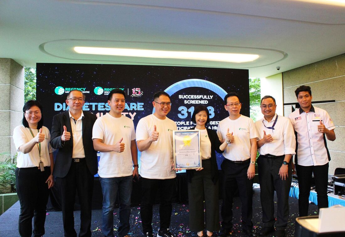 healthcaretoday, Regency Specialist Hospital, Malaysian Book Of Records, diabetes screening campaign, diabetes awareness, high blood sugar level, Johor Bahru,