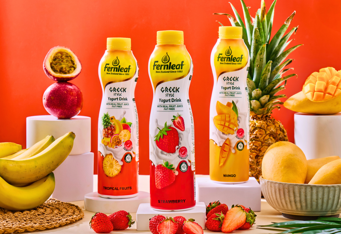 healthcaretoday, Fernleaf, Greek Yogurt, yogurt drink, fruit juice, gut health, calcium, Vitamin D, Fonterra Brands,