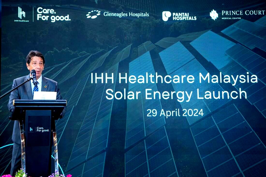 Healthcaretoday, renewable energy, IHH Healthcare Malaysia, Pantai Hospital, Gleneagles Hospital, Prince Court Medical Centre, Timberland Medical Centre, Sustainable Healthcare, National Energy Transition Roadmap (NETR), greenhouse emission, Ditrolic Energy,